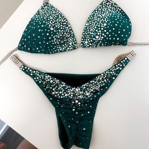 Emerald Green competition bikini